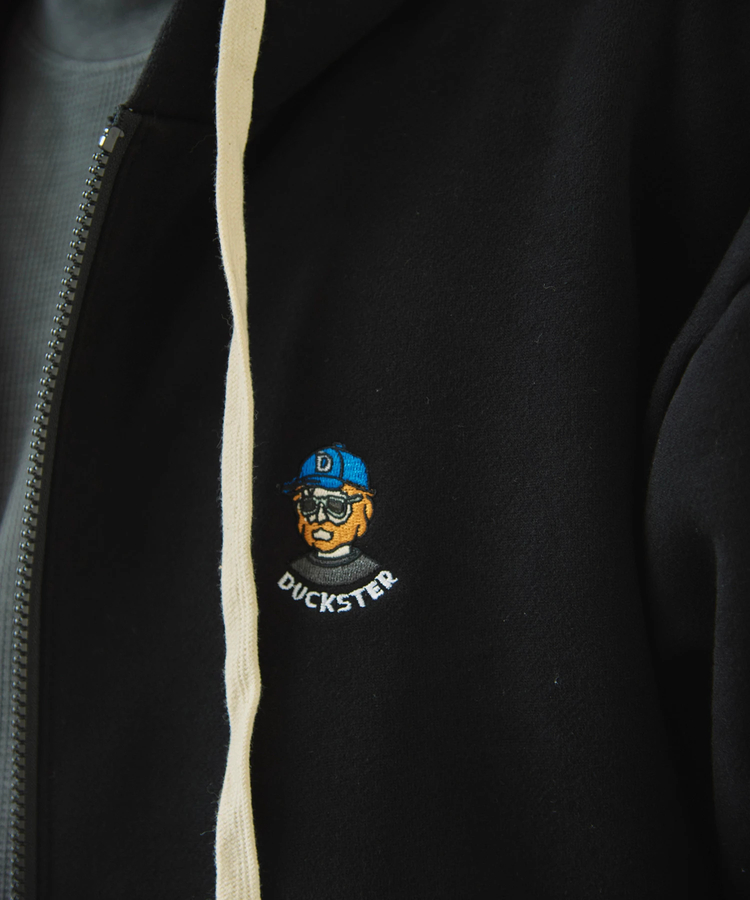 go slow caravan(ゴースローキャラバン) |DUCKSTER/ダックスター OJISAN刺繍マルチカラーフルジップパーカー (MENS)