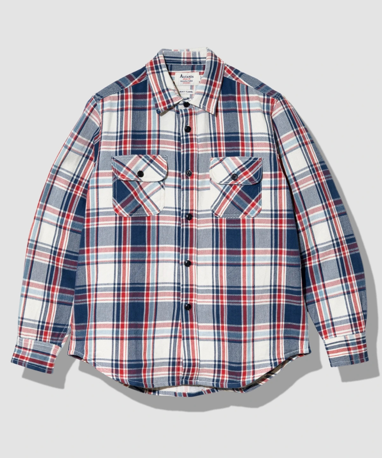 go slow caravan(ゴースローキャラバン) |ALCARZA/アルカーザ HEAVY FLANNEL CHECK WORK SHIRTS (MENS)