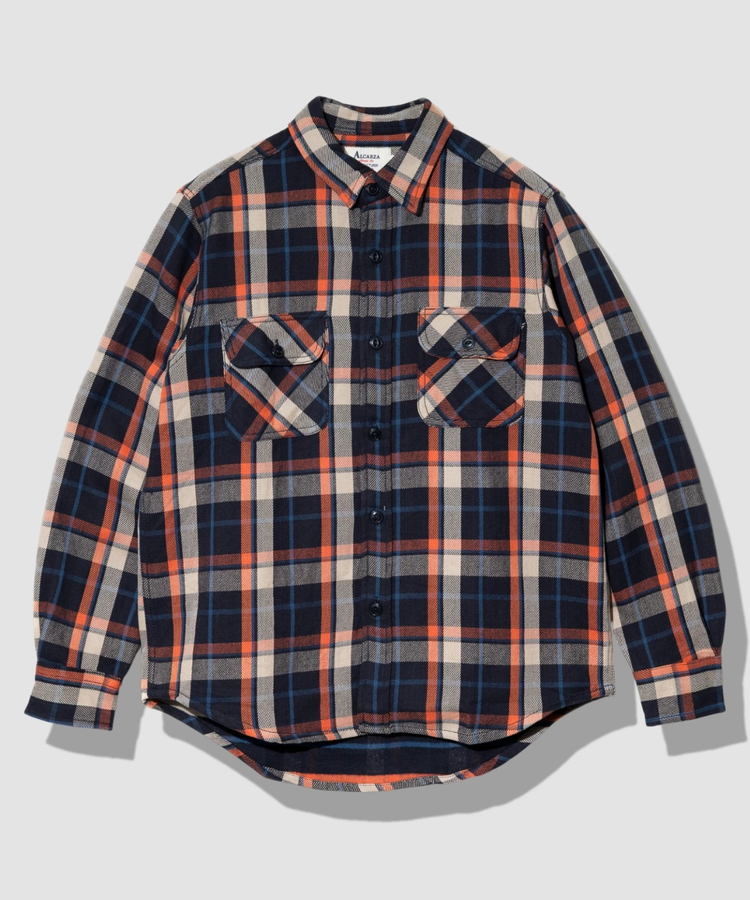 go slow caravan(ゴースローキャラバン) |ALCARZA/アルカーザ HEAVY FLANNEL CHECK WORK SHIRTS (MENS)