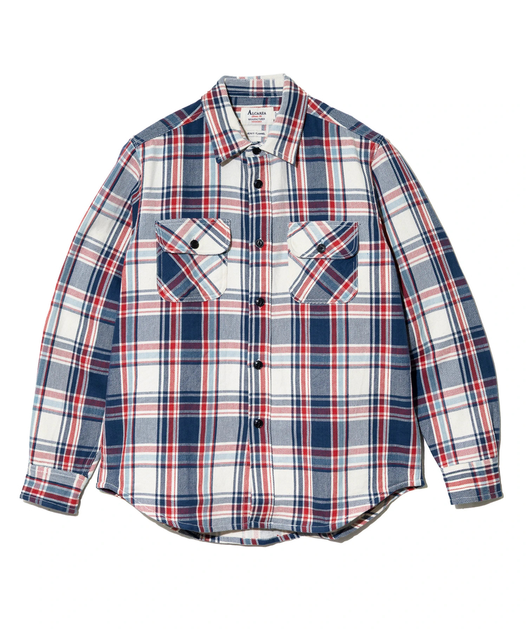 go slow caravan(ゴースローキャラバン) |ALCARZA/アルカーザ HEAVY FLANNEL CHECK WORK SHIRTS (MENS)
