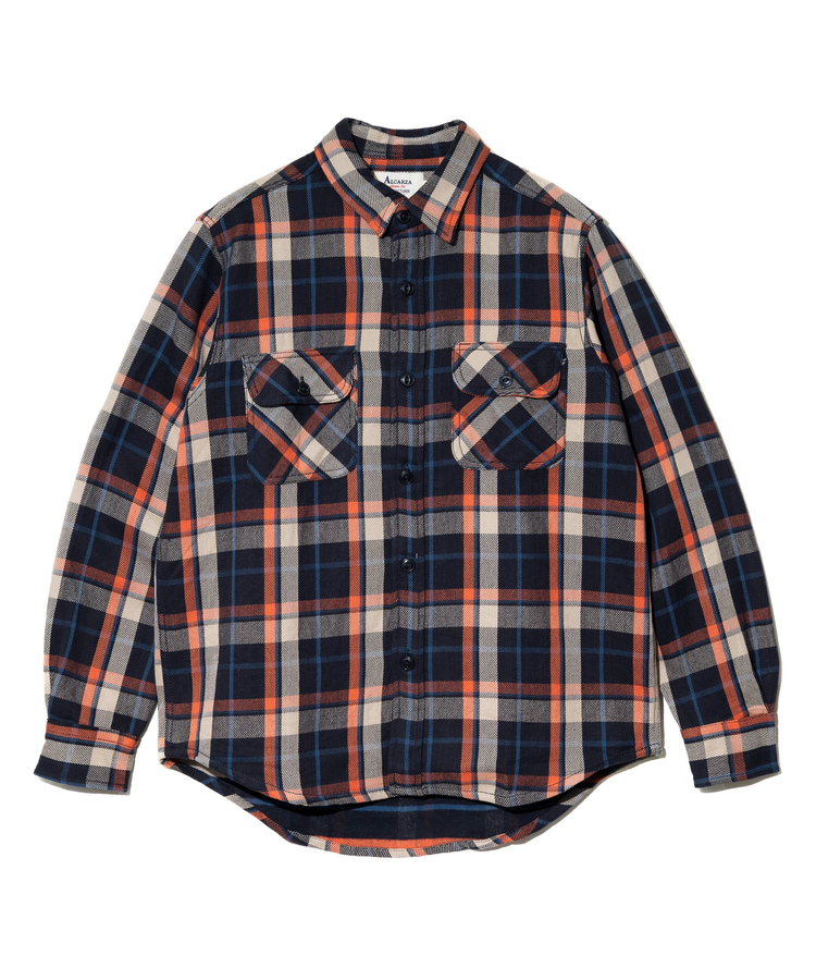 go slow caravan(ゴースローキャラバン) |ALCARZA/アルカーザ HEAVY FLANNEL CHECK WORK SHIRTS (MENS)