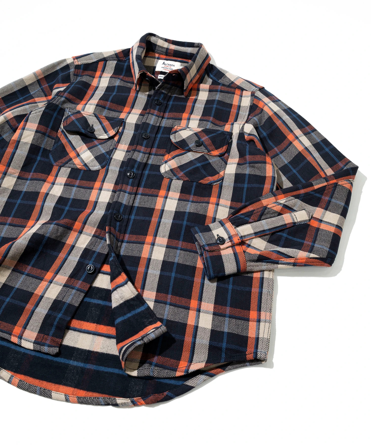 go slow caravan(ゴースローキャラバン) |ALCARZA/アルカーザ HEAVY FLANNEL CHECK WORK SHIRTS (MENS)