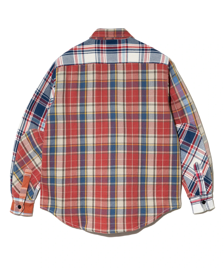 go slow caravan(ゴースローキャラバン) |ALCARZA/アルカーザ HEAVY FLANNEL CRAZY CHECK SHIRTS (MENS)
