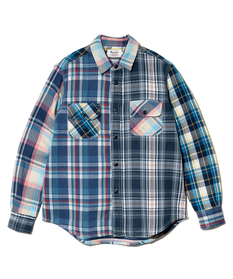 go slow caravan(ゴースローキャラバン) |ALCARZA/アルカーザ HEAVY FLANNEL CRAZY CHECK SHIRTS (MENS)