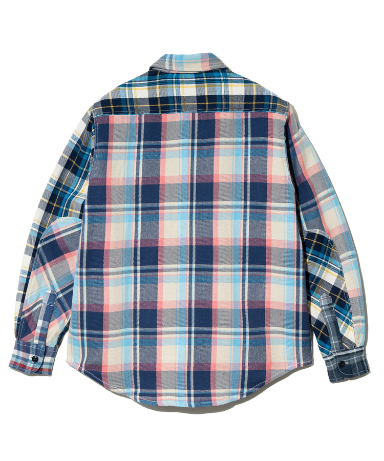 go slow caravan(ゴースローキャラバン) |ALCARZA/アルカーザ HEAVY FLANNEL CRAZY CHECK SHIRTS (MENS)