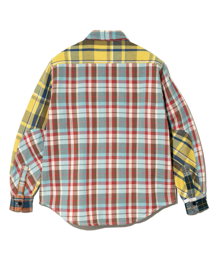 go slow caravan(ゴースローキャラバン) |ALCARZA/アルカーザ HEAVY FLANNEL CRAZY CHECK SHIRTS (MENS)