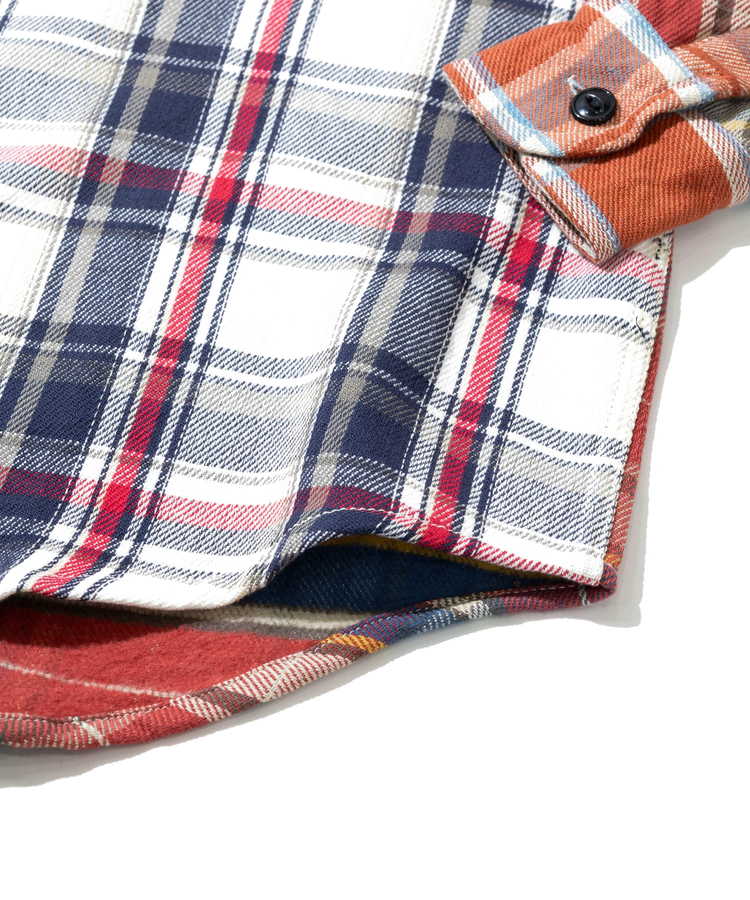 go slow caravan(ゴースローキャラバン) |ALCARZA/アルカーザ HEAVY FLANNEL CRAZY CHECK SHIRTS (MENS)