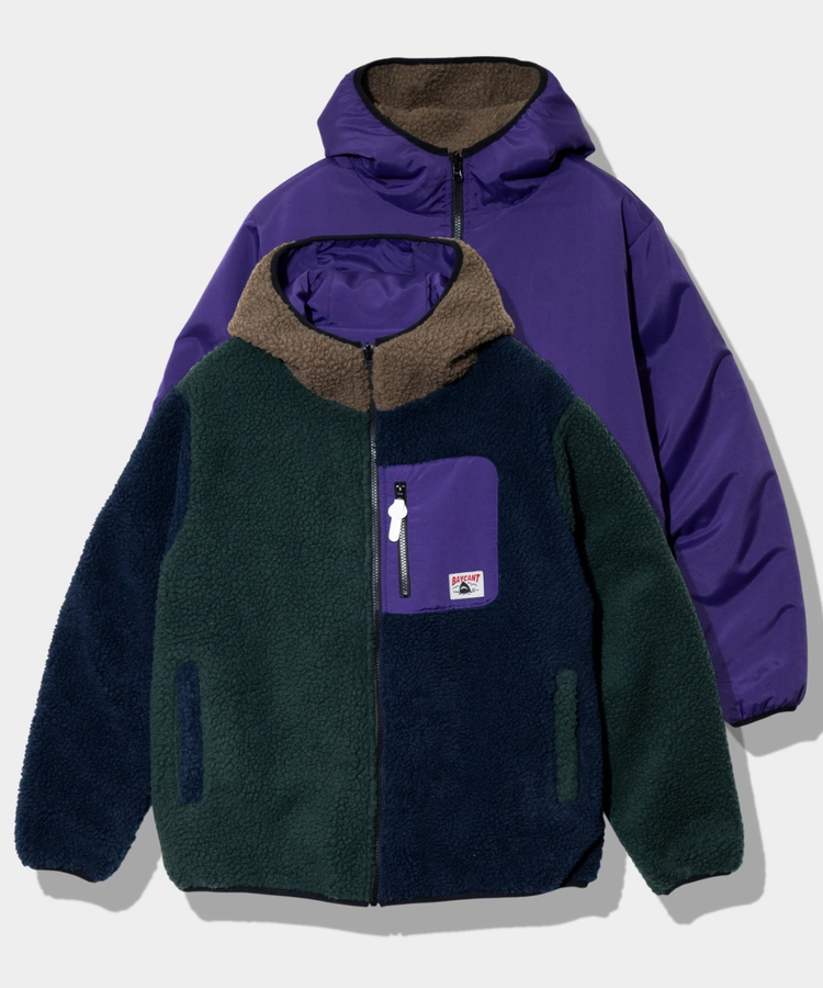 go slow caravan(ゴースローキャラバン) |BAYCANT/ベイカント ボアフリース リバーシブルパーカー (MENS)