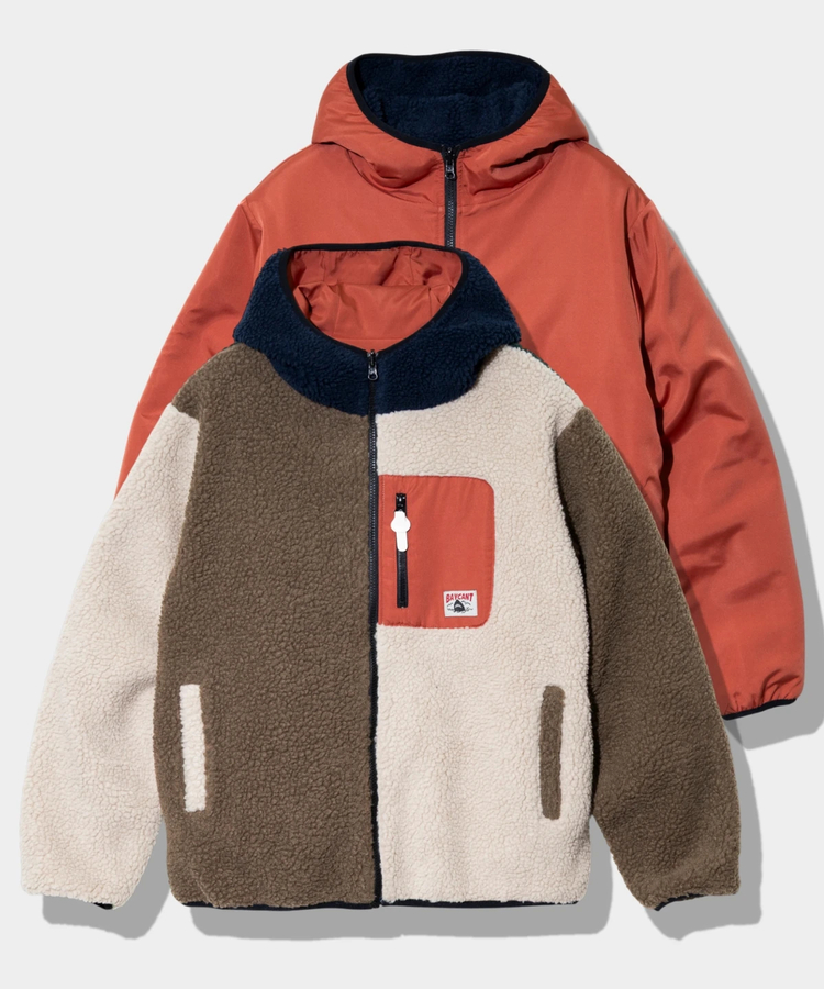 go slow caravan(ゴースローキャラバン) |BAYCANT/ベイカント ボアフリース リバーシブルパーカー (MENS)