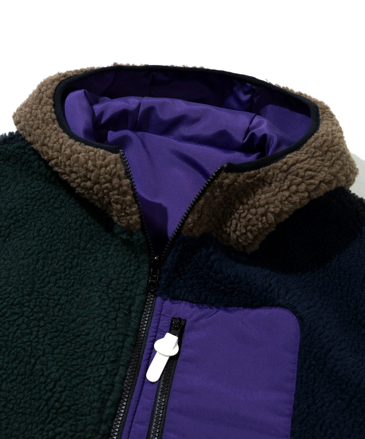 go slow caravan(ゴースローキャラバン) |BAYCANT/ベイカント ボアフリース リバーシブルパーカー (MENS)