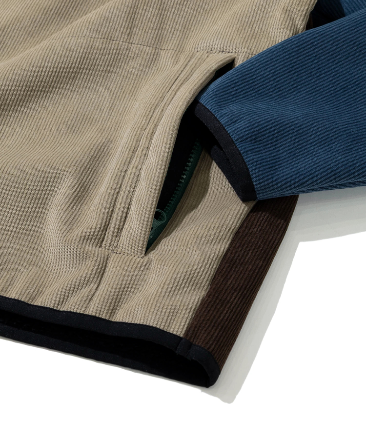 go slow caravan(ゴースローキャラバン) |Mountain Mania/マウンテンマニア カットコールx裏ボア ノーカラージップジャケット (MENS)