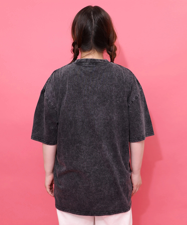 スカラー ScoLar カオス柄ピグメントTシャツ （グリーン） スカラー ScoLar カオス柄ピグメントTシャツ （グリーン
