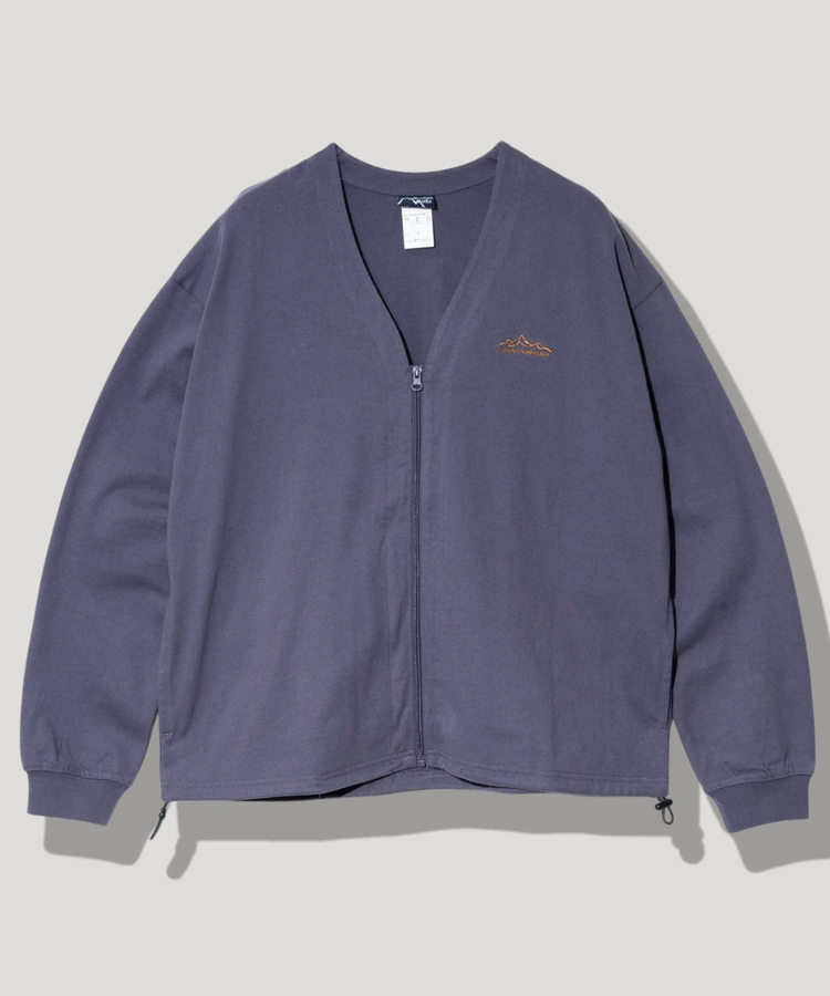 go slow caravan(ゴースローキャラバン) |Mountain Mania/マウンテンマニア ヘビー天竺 Vネックジップカーディガン (MENS)