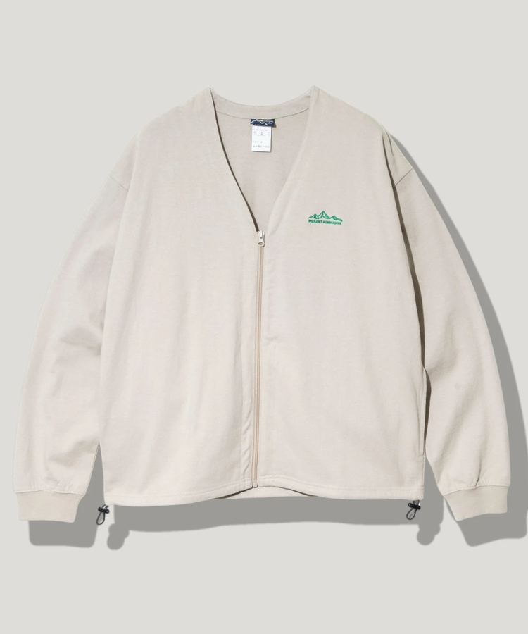 go slow caravan(ゴースローキャラバン) |Mountain Mania/マウンテンマニア ヘビー天竺 Vネックジップカーディガン (MENS)