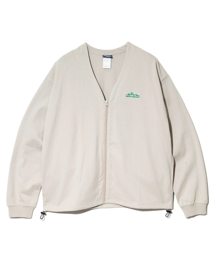 go slow caravan(ゴースローキャラバン) |Mountain Mania/マウンテンマニア ヘビー天竺 Vネックジップカーディガン (MENS)