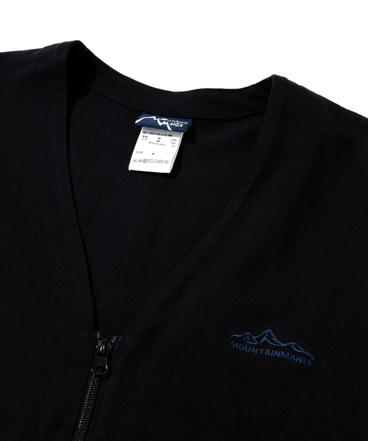 go slow caravan(ゴースローキャラバン) |Mountain Mania/マウンテンマニア ヘビー天竺 Vネックジップカーディガン (MENS)