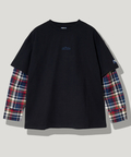 go slow caravan(ゴースローキャラバン) |Mountain Mania/マウンテンマニア ヘビー天竺xネルチェック 切替プルオーバー (MENS)