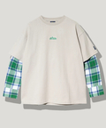 go slow caravan(ゴースローキャラバン) |Mountain Mania/マウンテンマニア ヘビー天竺xネルチェック 切替プルオーバー (MENS)