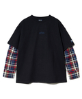 go slow caravan(ゴースローキャラバン) |Mountain Mania/マウンテンマニア ヘビー天竺xネルチェック 切替プルオーバー (MENS)