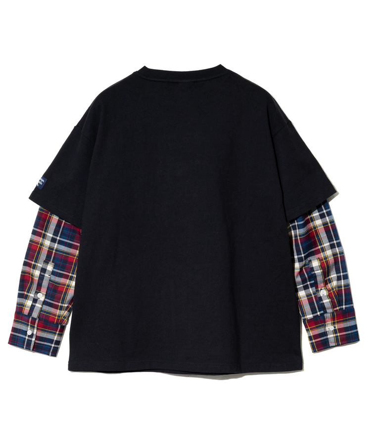 go slow caravan(ゴースローキャラバン) |Mountain Mania/マウンテンマニア ヘビー天竺xネルチェック 切替プルオーバー (MENS)