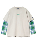 go slow caravan(ゴースローキャラバン) |Mountain Mania/マウンテンマニア ヘビー天竺xネルチェック 切替プルオーバー (MENS)