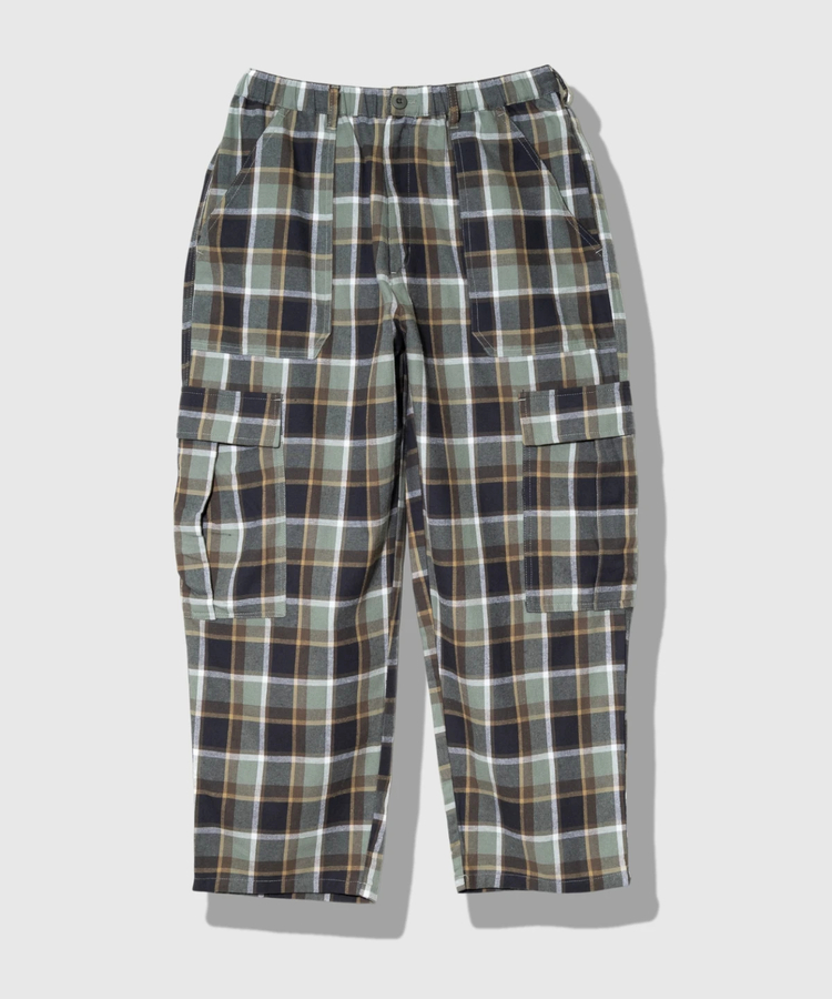go slow caravan(ゴースローキャラバン) |Mountain Mania/マウンテンマニア Check Wide Cargo Pants (MENS)