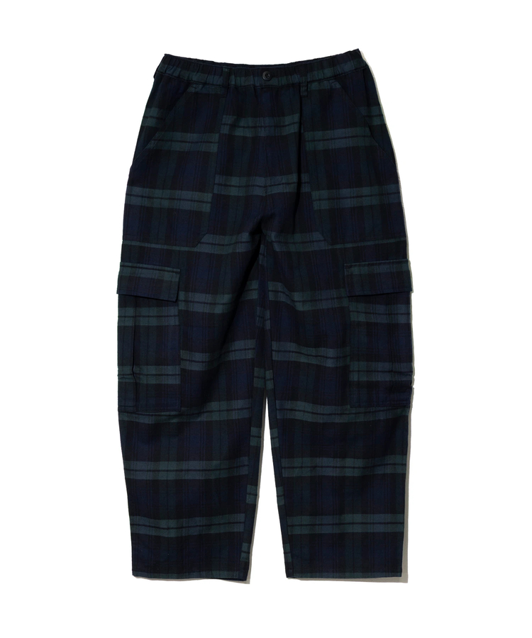 go slow caravan(ゴースローキャラバン) |Mountain Mania/マウンテンマニア Check Wide Cargo Pants (MENS)