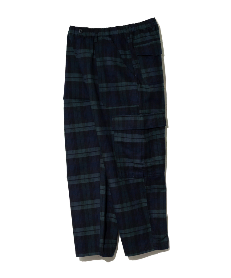 go slow caravan(ゴースローキャラバン) |Mountain Mania/マウンテンマニア Check Wide Cargo Pants (MENS)