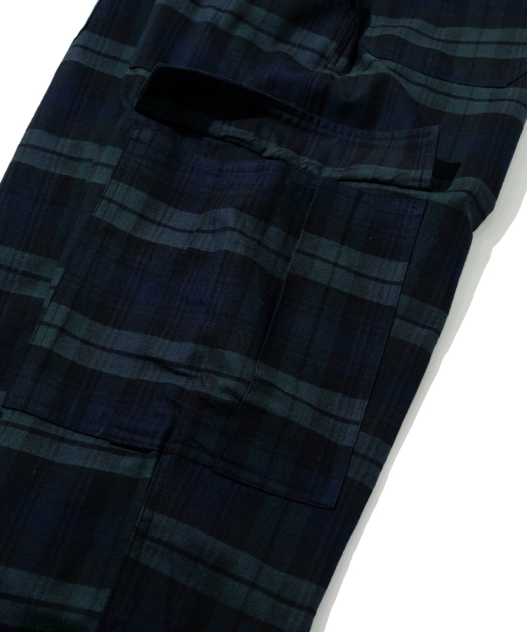 go slow caravan(ゴースローキャラバン) |Mountain Mania/マウンテンマニア Check Wide Cargo Pants (MENS)