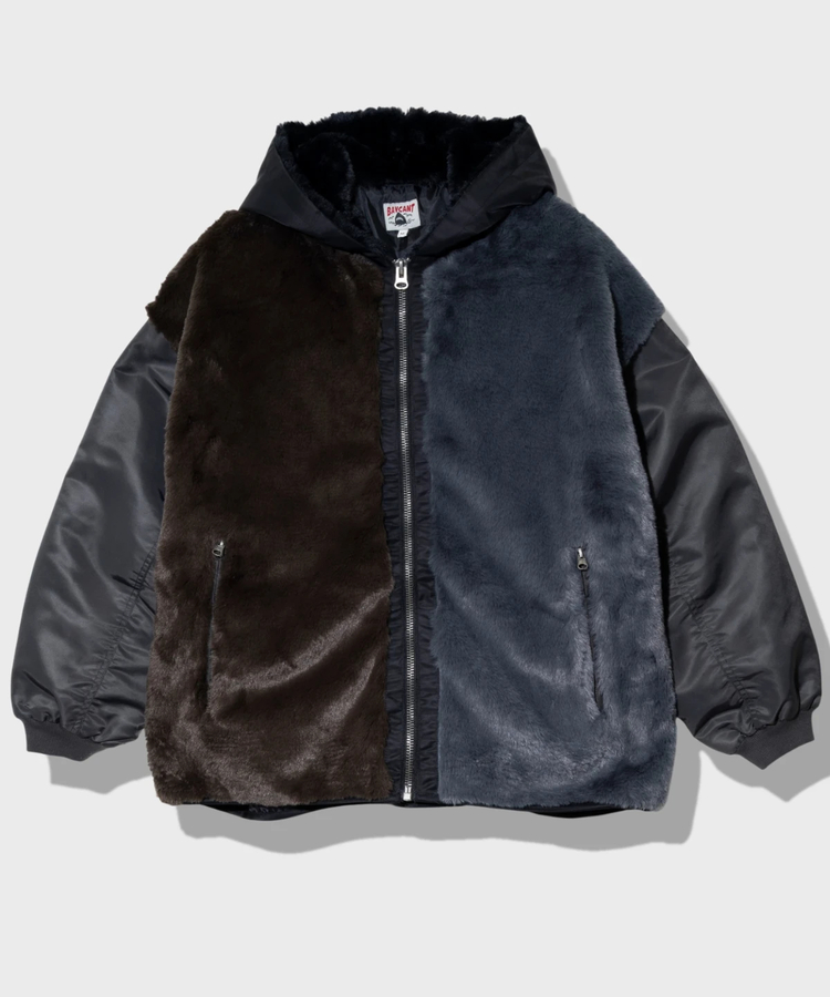 go slow caravan(ゴースローキャラバン) |BAYCANT/ベイカント ファーxナイロンツイル フードブルゾン (MENS)