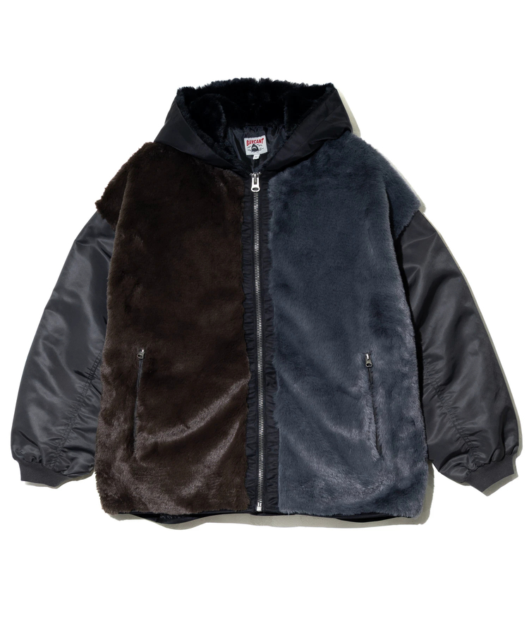 go slow caravan(ゴースローキャラバン) |BAYCANT/ベイカント ファーxナイロンツイル フードブルゾン (MENS)