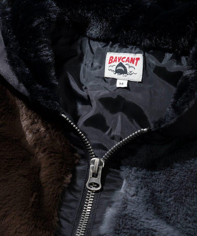 go slow caravan(ゴースローキャラバン) |BAYCANT/ベイカント ファーxナイロンツイル フードブルゾン (MENS)