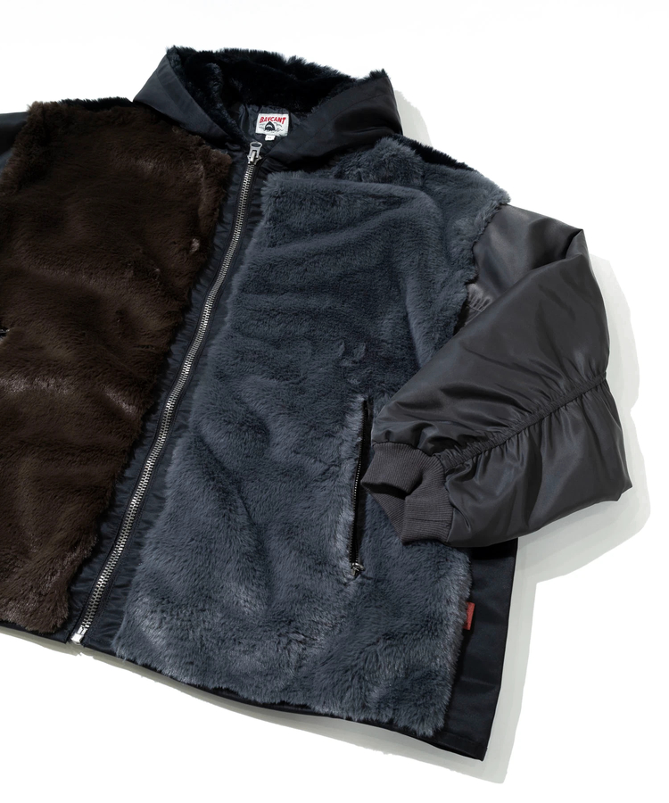 go slow caravan(ゴースローキャラバン) |BAYCANT/ベイカント ファーxナイロンツイル フードブルゾン (MENS)