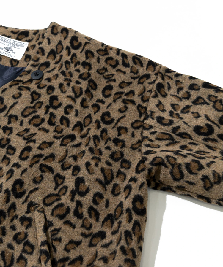 レオ セール】WS select 起毛 レオパード柄オーバーサイズクルーニット