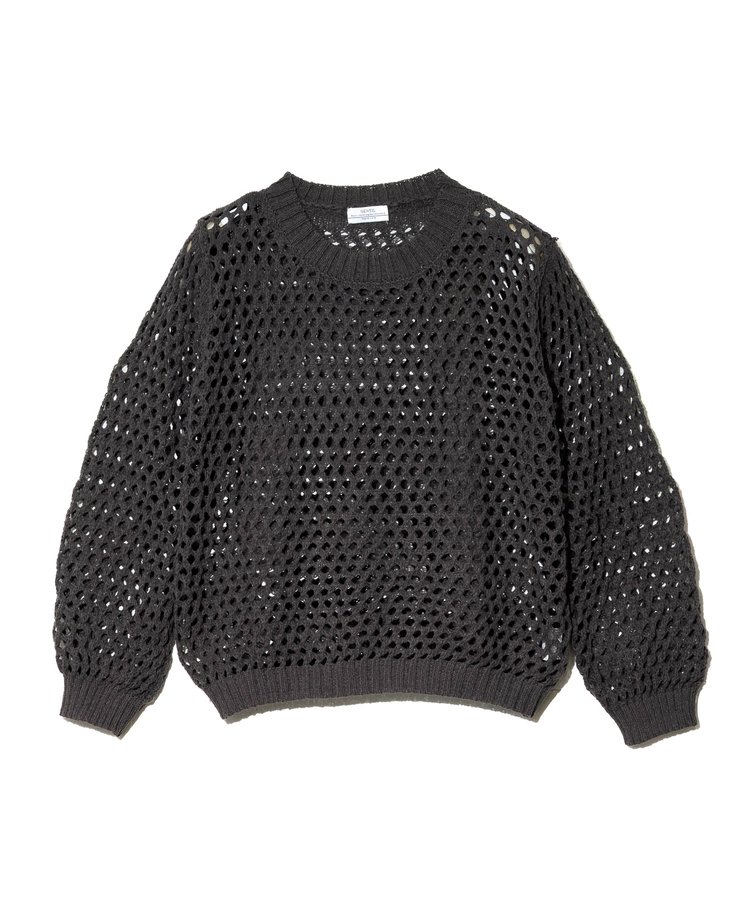 GENTIL/ジャンティー メッシュニットプルオーバー (WOMENS