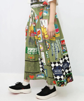 go slow caravan(ゴースローキャラバン) |ScoLar/スカラー 総柄綿ツイルSK (WOMENS)