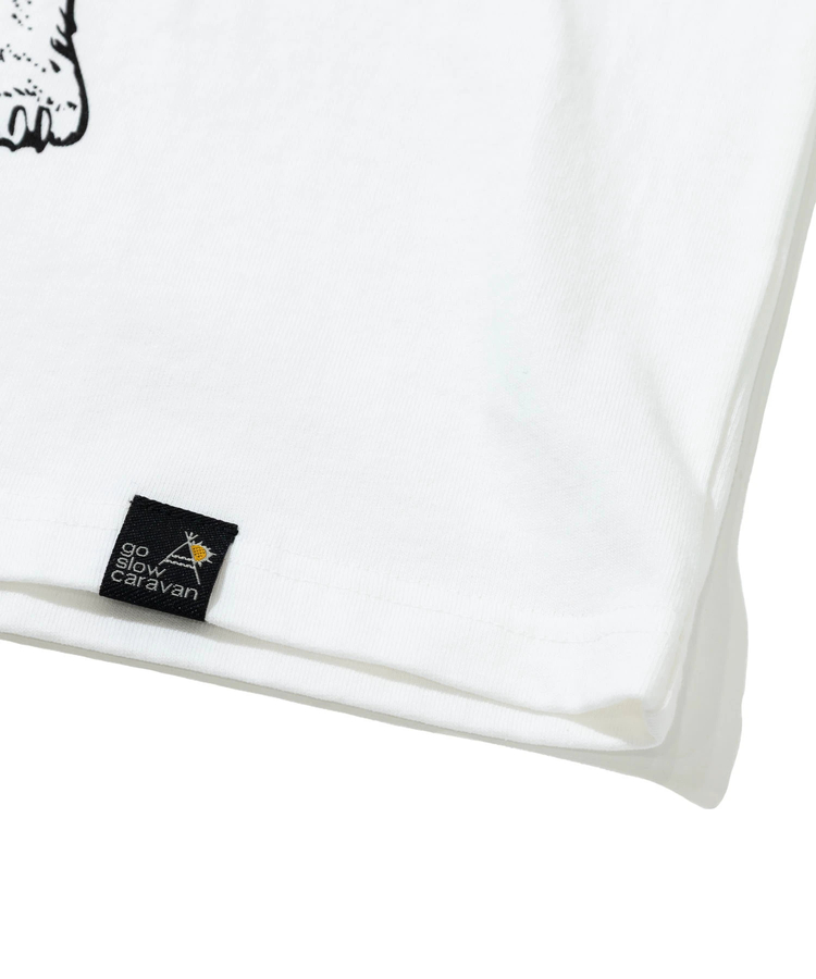 go slow caravan(ゴースローキャラバン) |【八幡屋磯五郎×go slow caravan】 七味クマ S/SクマTEE (MENS)