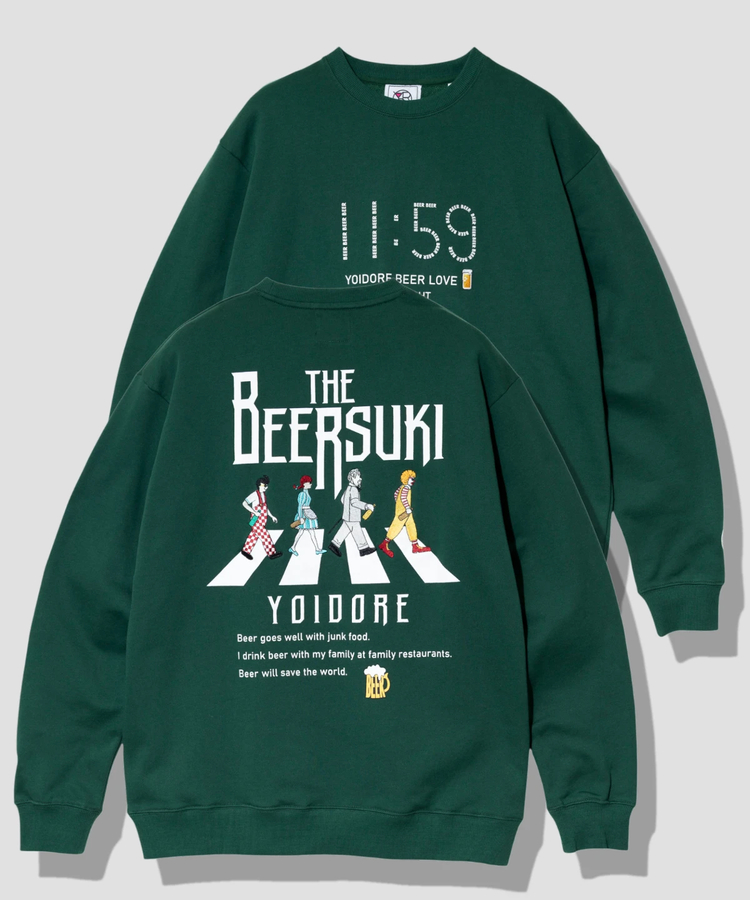 go slow caravan(ゴースローキャラバン) |YOIDORE/酔いどれ BEER SUKI クルーネックスウェット (MENS)