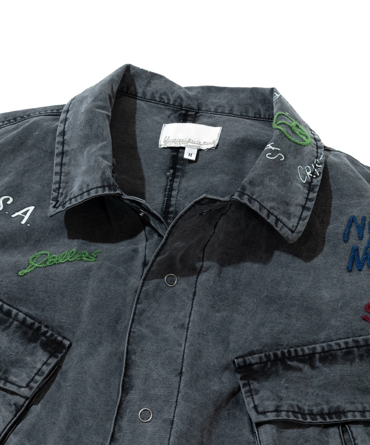 go slow caravan(ゴースローキャラバン) |Universal Style Wear/ユニバーサルスタイルウェア RAKUGAKI fatig shirt (MENS)