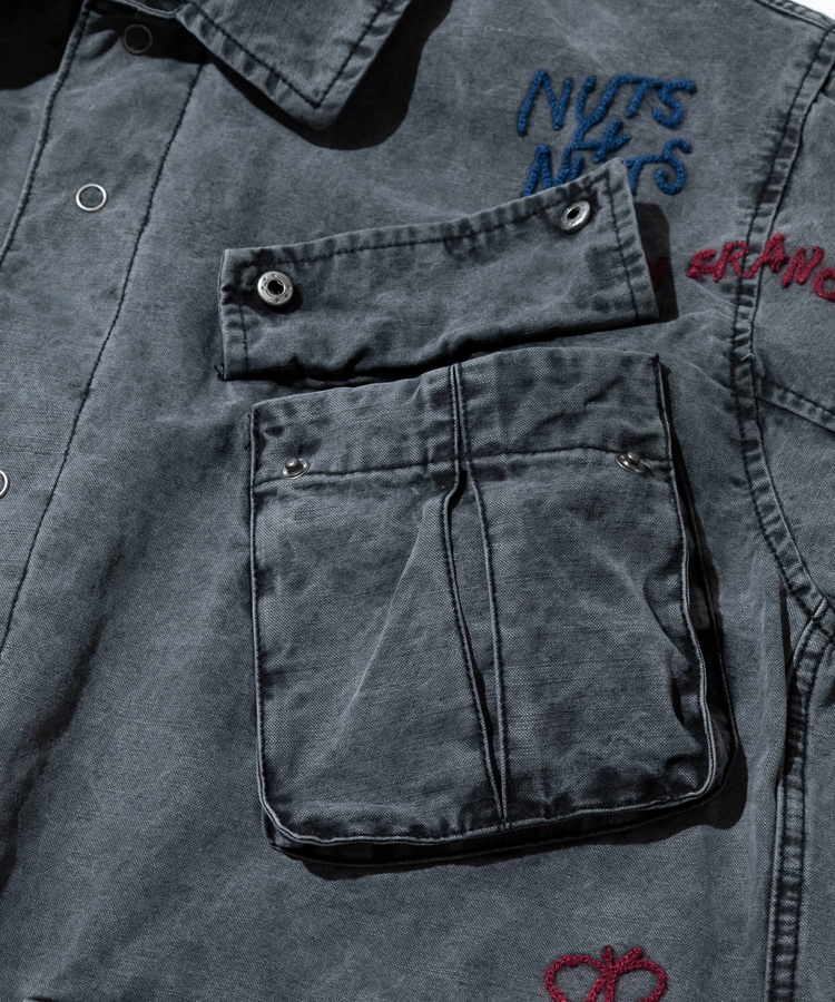 go slow caravan(ゴースローキャラバン) |Universal Style Wear/ユニバーサルスタイルウェア RAKUGAKI fatig shirt (MENS)