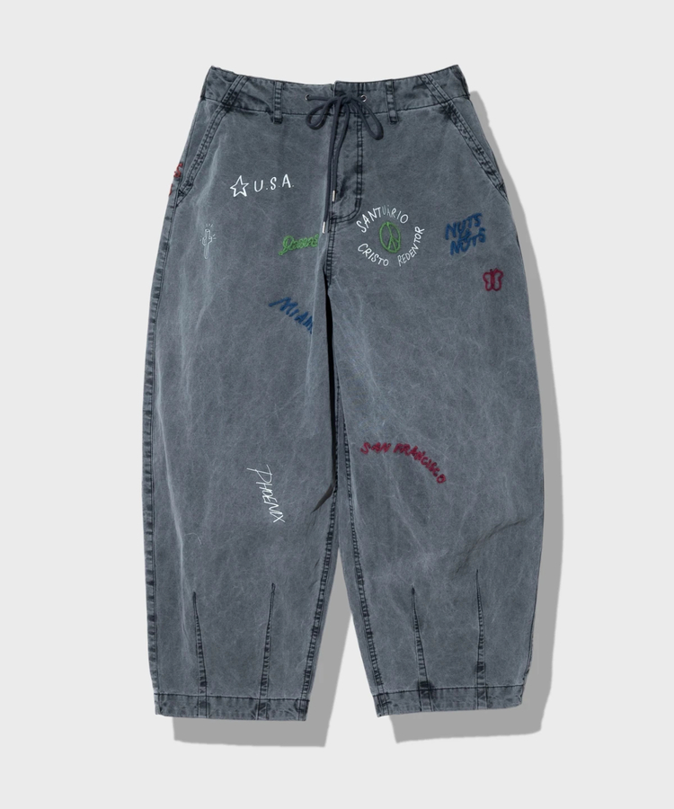 go slow caravan(ゴースローキャラバン) |Universal Style Wear/ユニバーサルスタイルウェア RAKUGAKI bazooka pants (MENS)
