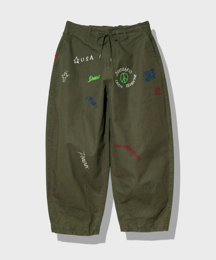 go slow caravan(ゴースローキャラバン) |Universal Style Wear/ユニバーサルスタイルウェア RAKUGAKI bazooka pants (MENS)