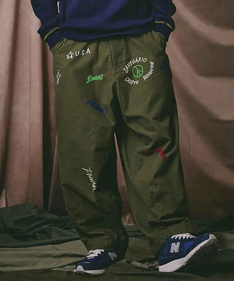go slow caravan(ゴースローキャラバン) |Universal Style Wear/ユニバーサルスタイルウェア RAKUGAKI bazooka pants (MENS)