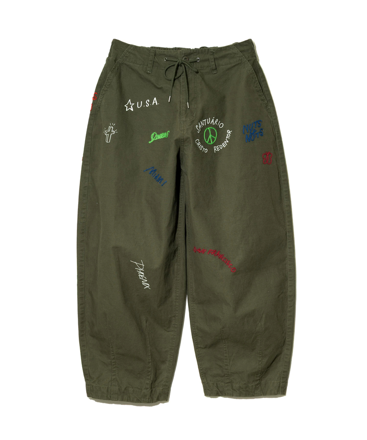go slow caravan(ゴースローキャラバン) |Universal Style Wear/ユニバーサルスタイルウェア RAKUGAKI bazooka pants (MENS)