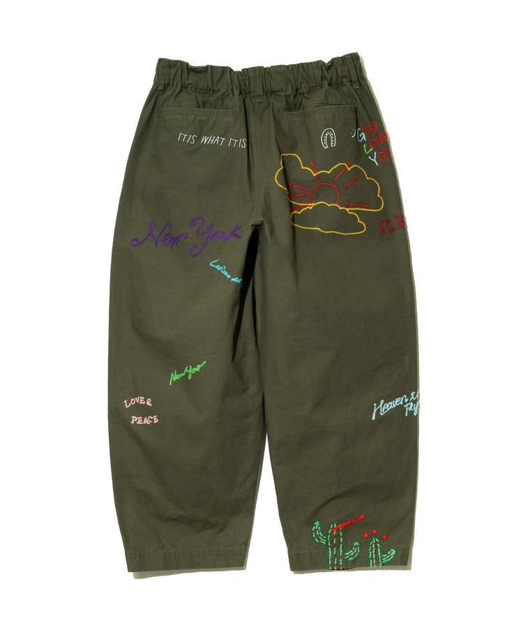 go slow caravan(ゴースローキャラバン) |Universal Style Wear/ユニバーサルスタイルウェア RAKUGAKI bazooka pants (MENS)