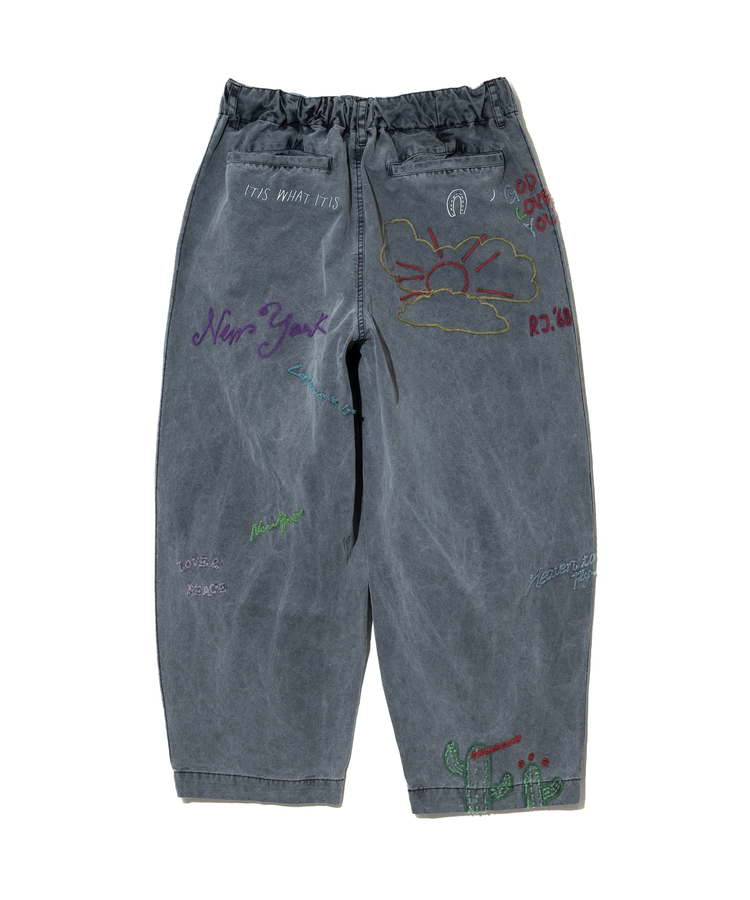 go slow caravan(ゴースローキャラバン) |Universal Style Wear/ユニバーサルスタイルウェア RAKUGAKI bazooka pants (MENS)