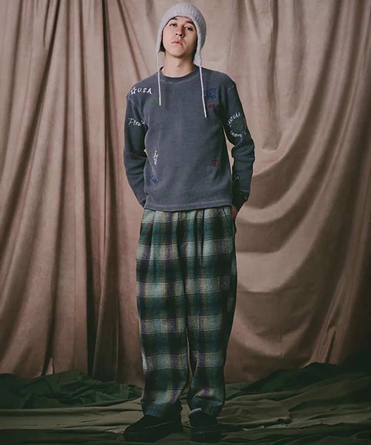 go slow caravan(ゴースローキャラバン) |Universal Style Wear/ユニバーサルスタイルウェア RAKUGAKI waffle Tee (MENS)