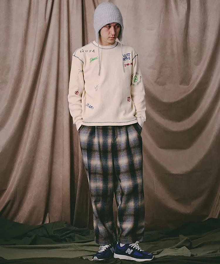 go slow caravan(ゴースローキャラバン) |Universal Style Wear/ユニバーサルスタイルウェア RAKUGAKI waffle Tee (MENS)