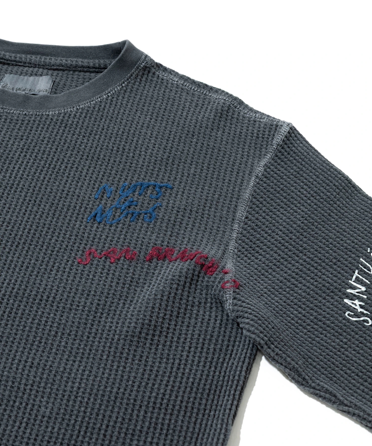 go slow caravan(ゴースローキャラバン) |Universal Style Wear/ユニバーサルスタイルウェア RAKUGAKI waffle Tee (MENS)