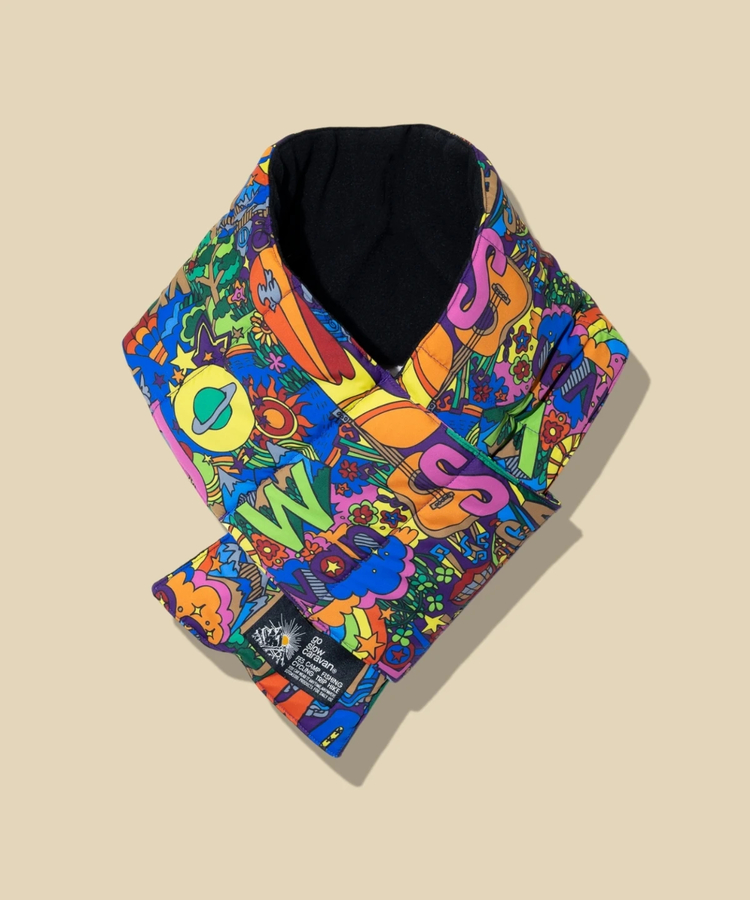 go slow caravan(ゴースローキャラバン) |総柄中綿キルティングマフラー